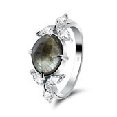 Labradorite Silver Rings NSR-2346